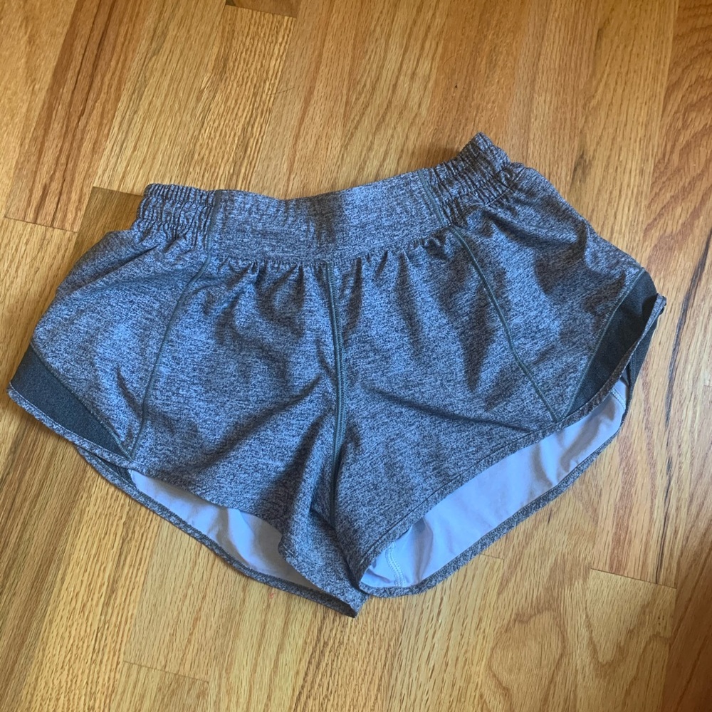 Grey Lululemon Hotty Hot Short II 2.5”
